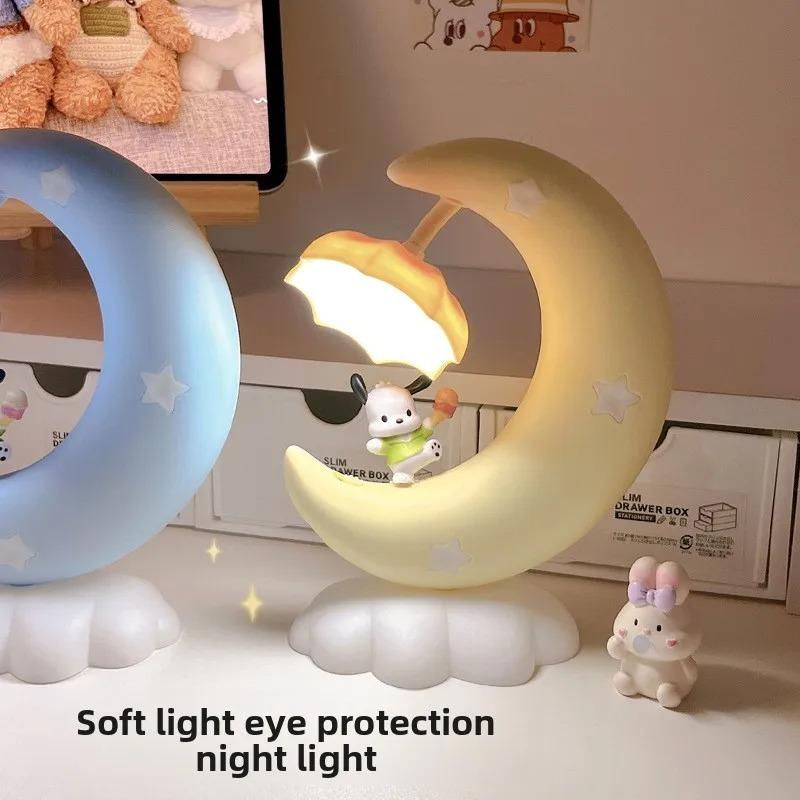 Cute Night Light Table Lamp Bedroom Sleep Bedside Lighting for Kids Room Desktop Decor Girls Birthday Gift Ambient Lamp