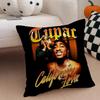 T-Tupac S-Shakur All Eyez On Me Cushion Cover Linen Pillow Case Soft Breathable Protective Couch Room Decoration