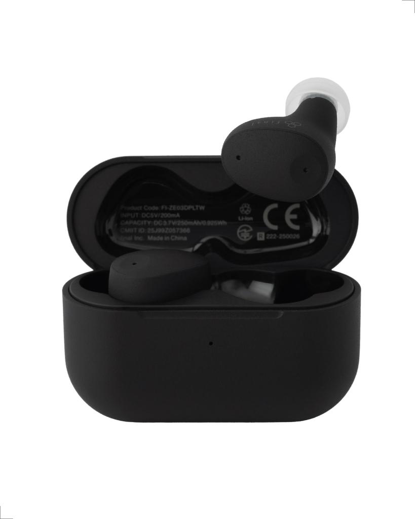 final ZE300 Wireless Earbuds, Noise Cancelling, Compact, Lightweight, IPX4 (Black)