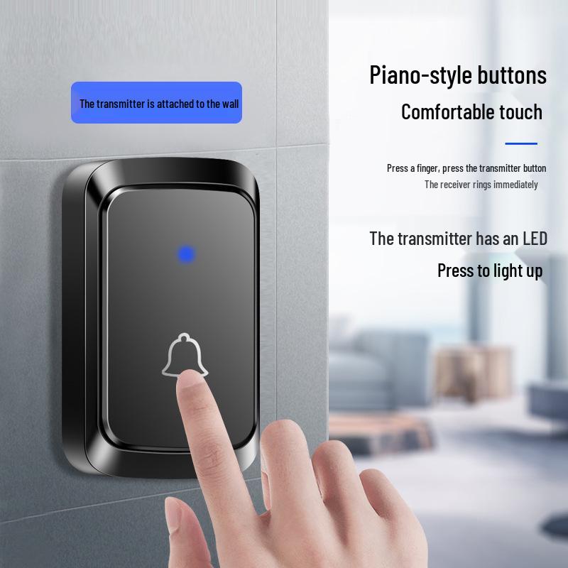 Battery-Free Long-Range Smart Wireless Doorbell Receiver for Elderly