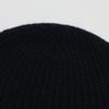 CALLAITE 100% Cashmere Ribbed Beanie - Navy