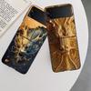 Golden Holy Dragon Phone Case For Samsung Z Flip 7 6 5G Galaxy Z Flip 5 4 3 Black Hard Cell Cover Luxury PC Shell Coque
