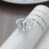 Double-Layer Butterfly Enamel Dripping Oil Sweet And Cool Open Ring Small Fresh Temperament Stacked Wearing Personalized Niche Ring Woman