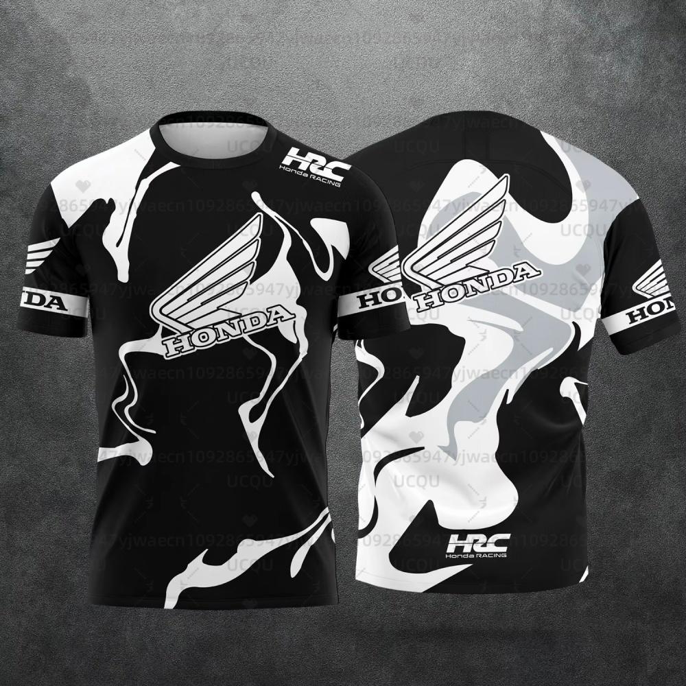 

Men Summer Honda Quick Dry And Breathable Racing Motorcycle Biker Jersey Sportswear Short Sleeve Lightweight Outdoor T-shirt L