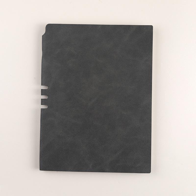 Simple A5 Pu Faux Leather Insert Notebook For Business Office Classic Printed