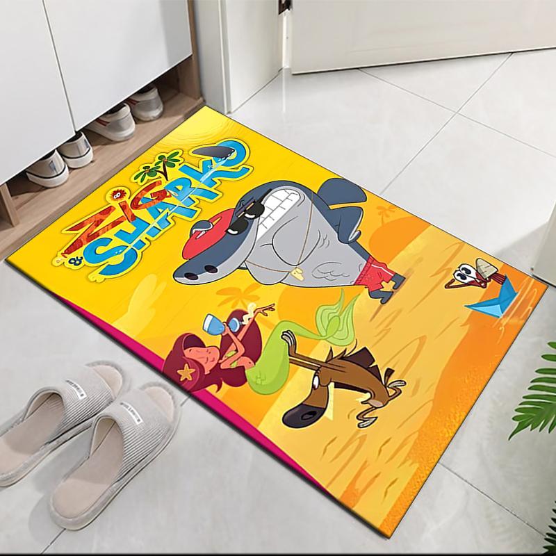 Tappeto Stampato Zig & Sharko per Sedia da Ufficio Soggiorno Camera da Letto Cucina Decorazioni Regali