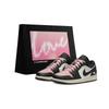 Air Jordan 1 Abrasion Resistant Low Top Vintage Basketball Shoes Women's Black White Pink 553560-081(Team577-S-BOX)