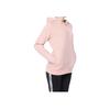 Adidas Hooded Letter Print Sports Pullover Long Sleeve Sweatshirt Women Sweatshirt Pink DU2371