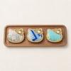 3Pcs Hair Clip Set, Zhuang Brocade Cat Shape Hairpin, Ethnic Woven Oriental Hair Accessory, 3 Patterns