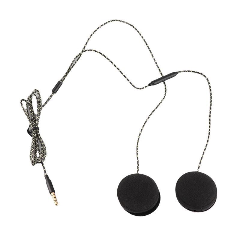 Helmet Headset For Motorcycle 3.5mm Jack 120cm Cable IOS Android Support Clear Communication For Riding
