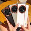 For OnePlus 13 13T Plated PC Large Hole Triple Color Metal Lens Ring Anti Fingerprint Anti-Drop Phone Case