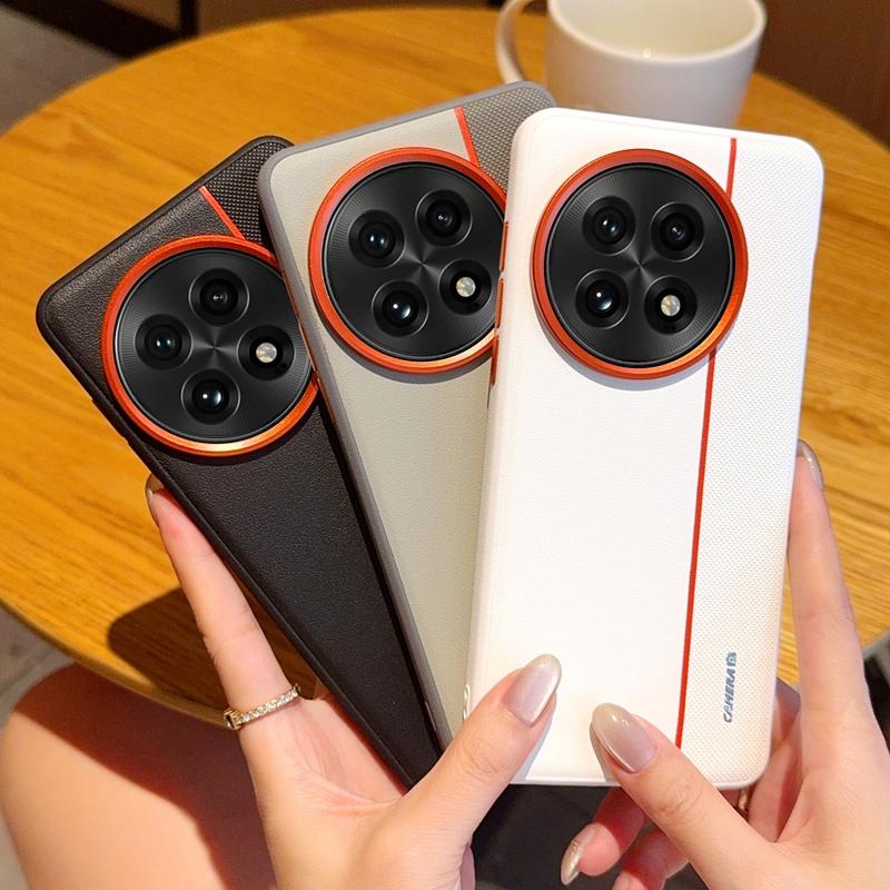 Für OnePlus 13 Hülle Mode Harte PU-Leder Haut Schutz Rückabdeckung Hülle Für One Plus 13 OnePlus13 Vollabdeckung Handyhülle