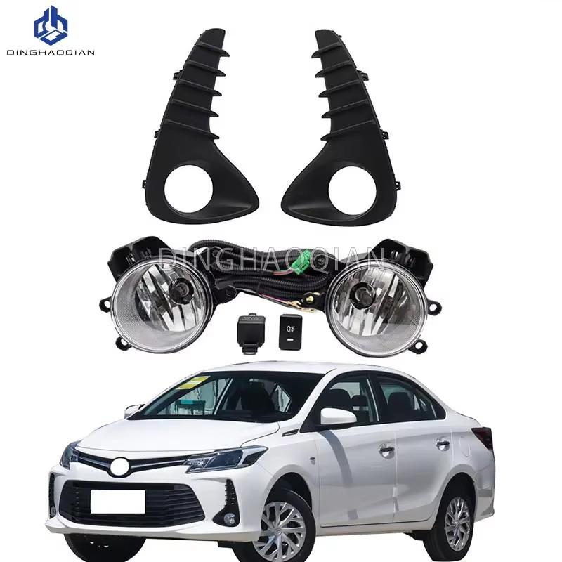 Fog Lights for Toyota Vios 2020 2021 2022 Fog Light for Headlight Fog Lamp Cover Grille Bezel Harness Switch Kit