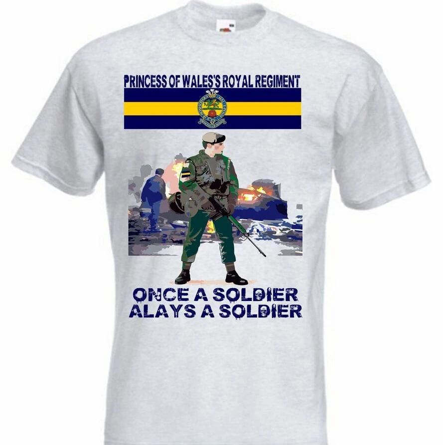 Princess of Waless Royal Regiment TShirt Short Sleeve Casual 100 Cotton ONeck Summer Mens Tshirt Size S3XL S