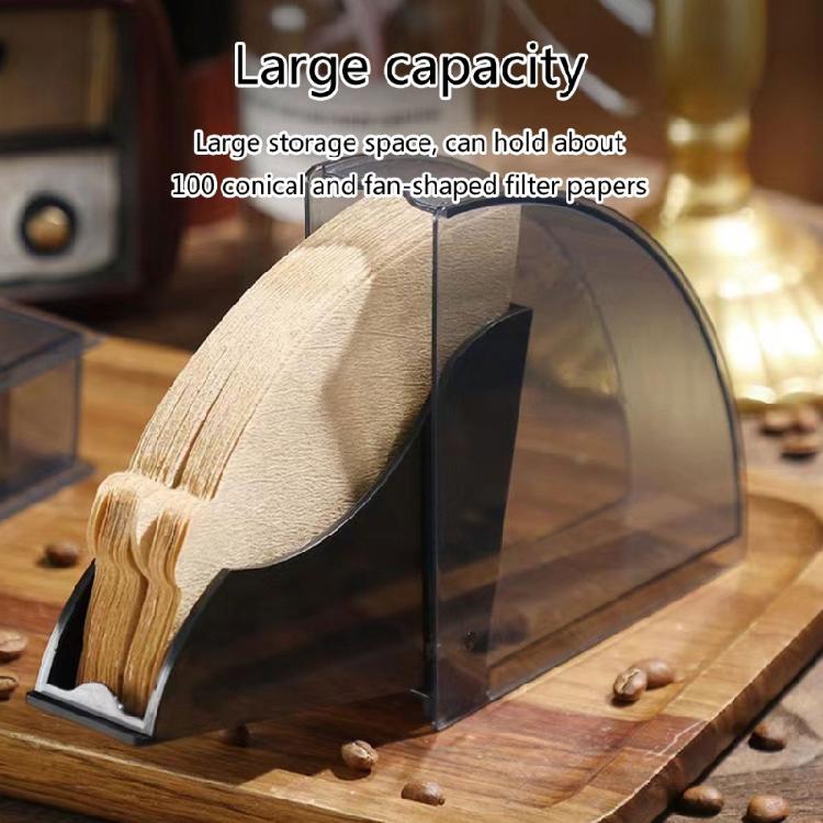 Uchwyt na filtry do kawy Pudełko na filtry do kawy z pyłoszczelną pokrywą do kawiarni Pudełko do przechowywania w domu Pojemnik na filtry papierowe