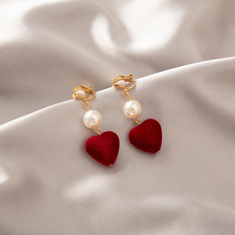 Korean Version of Advanced Ear Clip Without Ear Hole Women's Fashion Retro Versatile Cool Style Temperament Simple Earrings