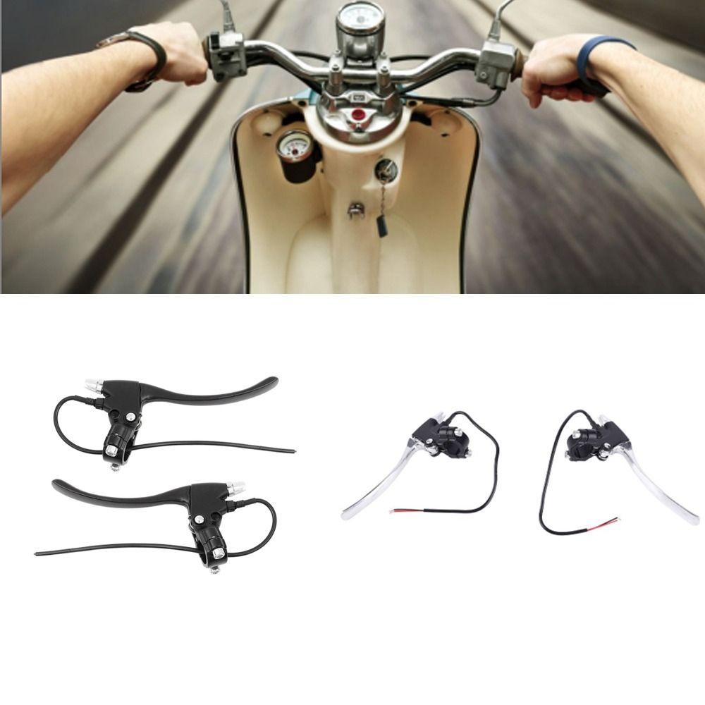 1 Pair Cable 28cm Electric Brake Handle Aluminum Alloy Brake Handle Assembly  Riding Accessory