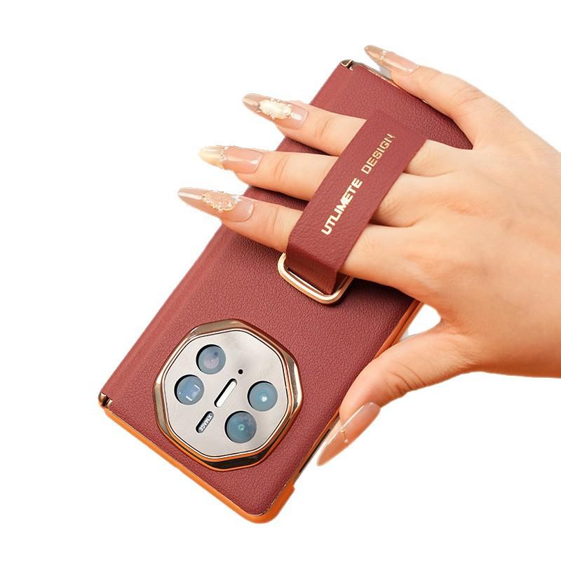 Applicable to Huawei MateX5 mobile phone case 270 ° wristband rotating bracket X6 seconds to XT dual central axis anti-drop rear case