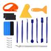 19Pcs/10Pcs Car Wrapping Vinyl Tool Kit Window Film Tint Tools Car Wrap Sticks Edge Trimming Squeegee Tinting Felt Edge Squeegee
