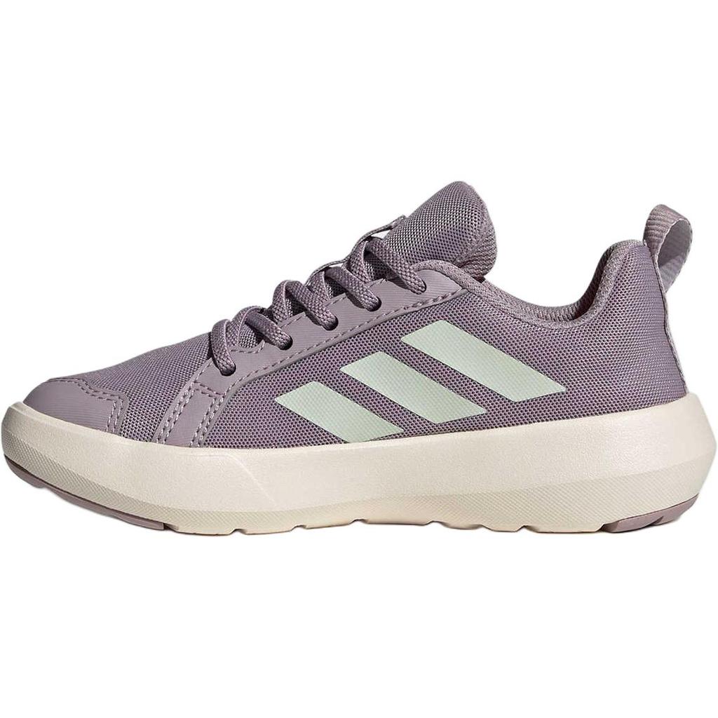 Adidas Terrex Boat C Comfortable Non-Slip Durable Low-Top Outdoor Shoes Kids Shoes Purple Green JS0732