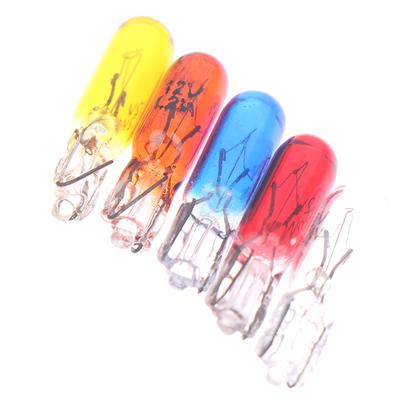 10 pezzi T5 12V 1.2W luci per strumenti alogeni per auto lampadina per cruscotto interni auto