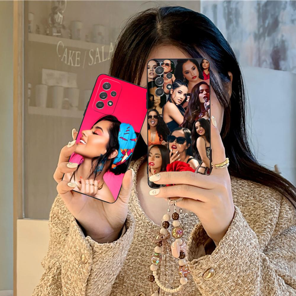 Moderne Becky G Mattes TPU Handyhülle für Samsung Galaxy M55 54 42 35 34 33 32 23 22 15 14 13 12 F55 5G Bunte Hülle