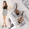 Ladies Stiletto Shoes Sexy Catwalk Model Leopard Print Crystal Shoes 190 Series 15cm Heel 4.5cm Platform LFD