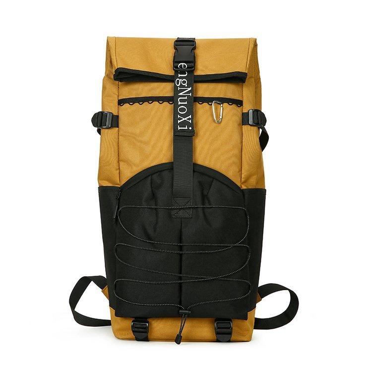 Schoolbag Trend Color Matching Backpack Street Style Outdoor Sports Backpack Trend Fashion College Student Campus Lightweight School Bag Men