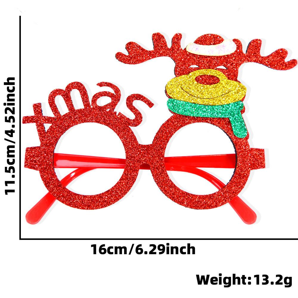 

Colorful Christmas Party Glasses Featuring Merry Red Reindeer And Joyful Green Tree Designs Red Reindeer