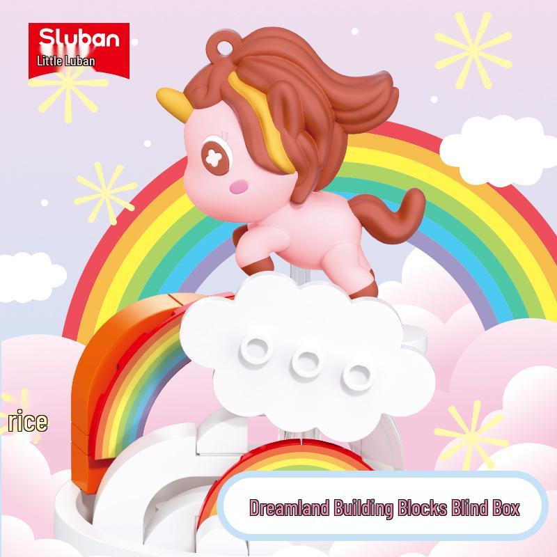 Little Luban Cute Pony Building Blocks - Trendy Educational Toy & Ornament for Boys and Girls Birthday Gifts.