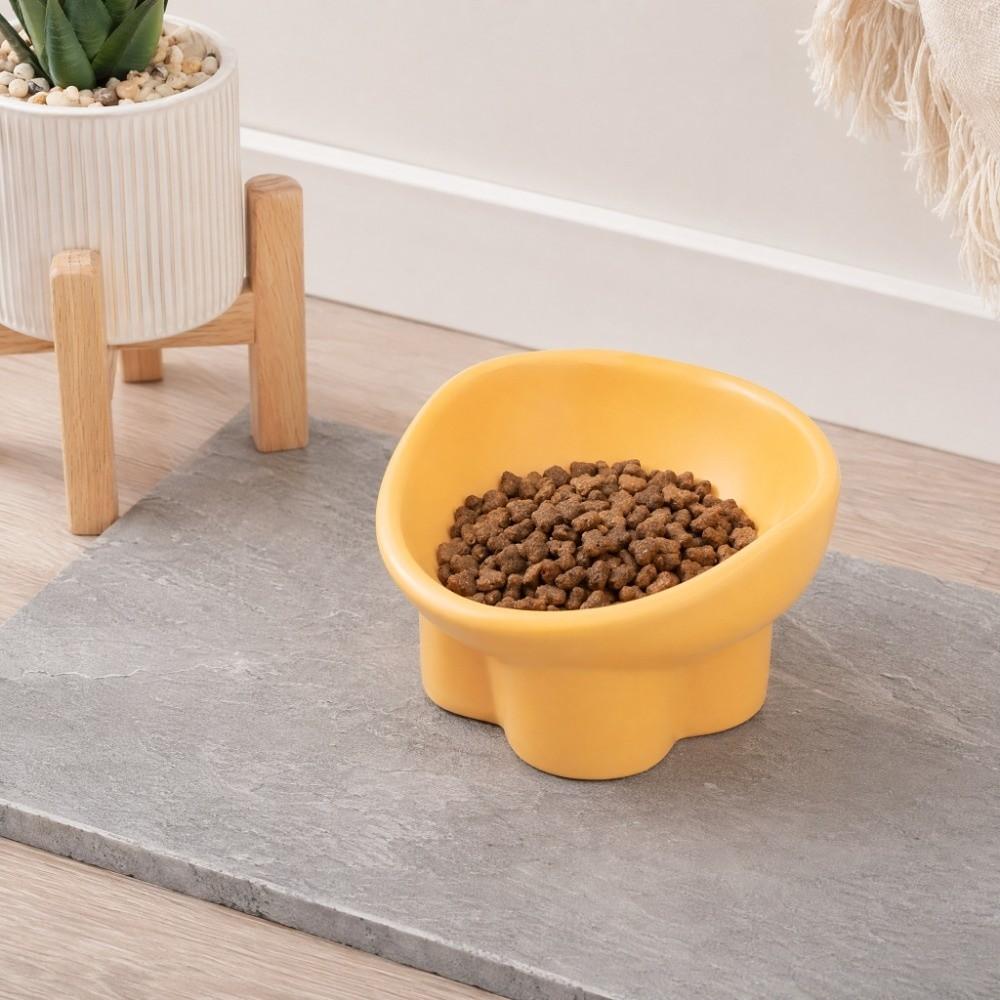 Large Diameter Elevated Cat Bowl Anti-spill High Foot Bowl Easy Clean Water Bowl Indoor Use