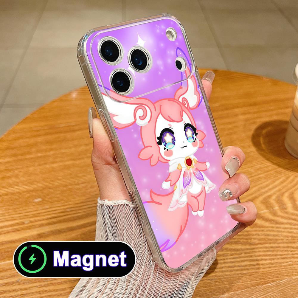 

HSR Mem Clear TPU Magsafe Mobile Phone Case for iPhone 17 16 15 14 13 12 11 Air Pro Max Plus Mini Colorful Cover iPhone 11 Pro Max