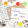 Custom PVC Plastic Clear Stamps for DIY Scrapbooking Photo Album Decorative Cards Making Letter 160x110x3mm