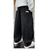Boys' Fleece-Lined Wide-Leg Overalls for Teens - Trendy Casual Autumn Wear