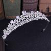 Wedding Prom Bride Headbands Crystal Headband Princess Rhinestone Crown Silver Tiara Crown