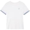 Betu Women's Color-Block Plaid Cuff Short Sleeve T-Shirt