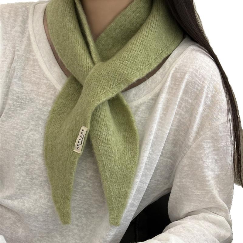 New Wool Knitted Knitted Scarf Multi-Functional Warm Triangular Scarf Women Headscarf Winter Warm Knitting Neckerchief Hair Wrap