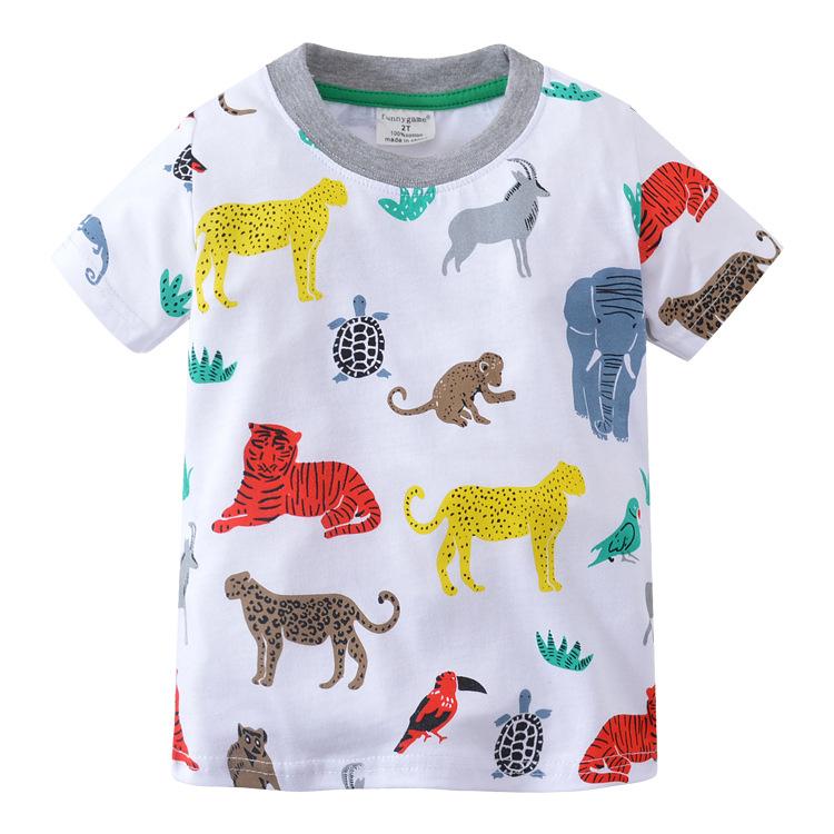 

Spring and summer new short-sleeved children s T-shirt casual men s and women s children s T-shirt tops 100