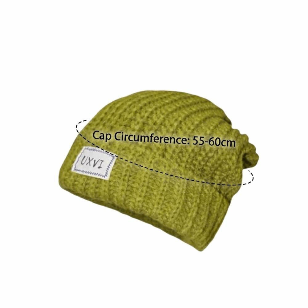 Thickened Knitted Woolen Hat Cold-proof Ear Protection Hat Fashion Cover Head Cap Outdoor