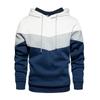 Men's Patchwork Hooded Sweatshirt Hoodies Clothing Casual Loose Warm Streetwear Male Fashion Autumn Winter Sports Outwear