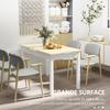 Modern Design Two-Tone Dining Room Table with Large Top 4-6 People In Wood Dim. 119L X 70W X 75H Cm