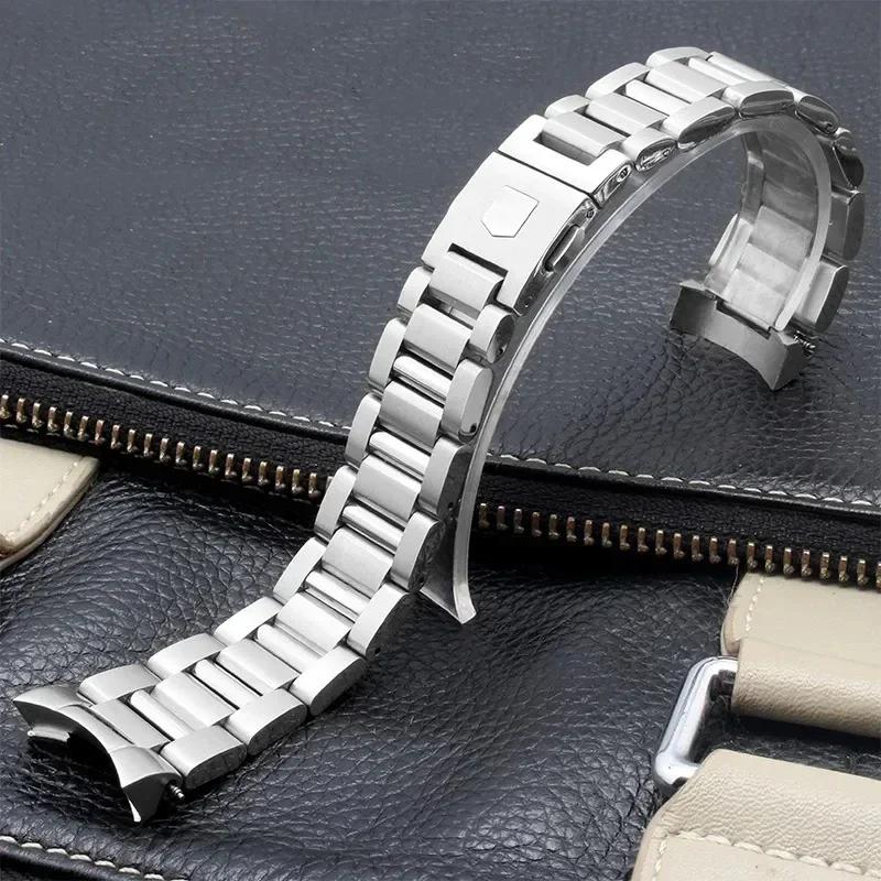 Solid Stainless Steel Watchband For Tag Heuer Carrera CBN2A1D Competitive Potential WAY201S Series Male Watch Straps 22mm