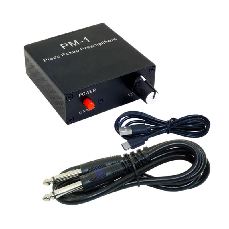 

PM-1 Piezo Pickup Preamplifier for Musical Instrument Guitar Big Violin Piezo Pickup Amplifier 1