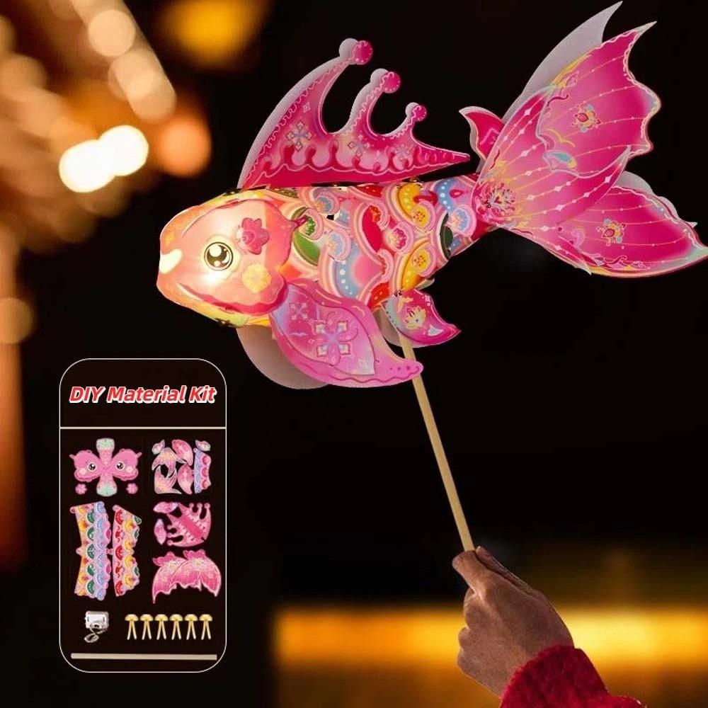 Bright LED Luminous Fish Light Portable Handheld Koi Ornament  Chinese New Year
