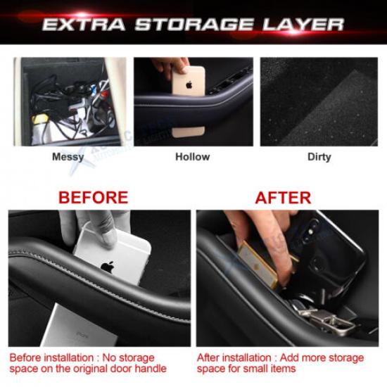 Front Door Side Storage Box Organizer Accessories For Mazda 3 CX30 -2025 Set