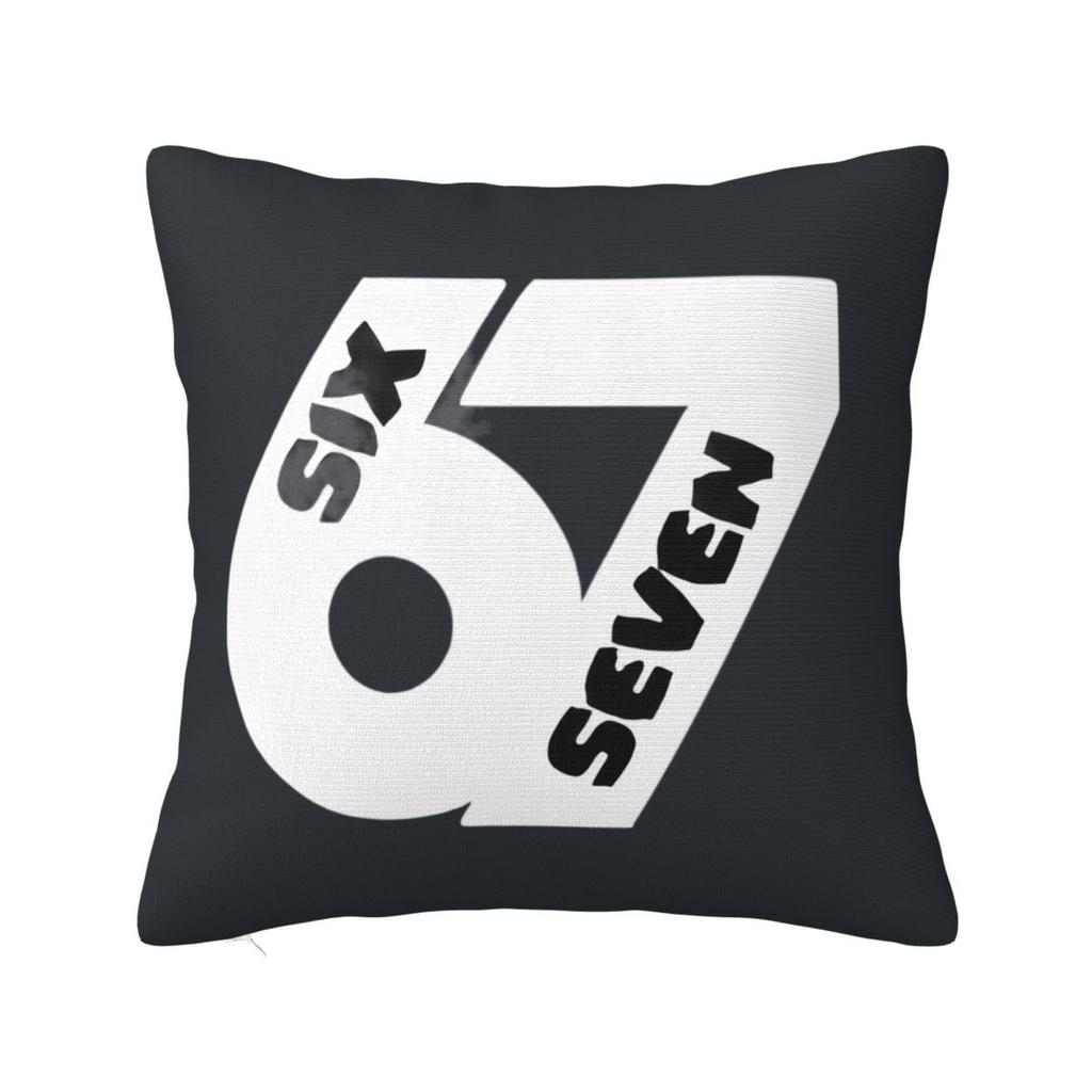 Six Seven Ice Cream Drip Meme 67 Pillow Cover Square Pillow Case Cushion Cover Pillowcases For Chair Sofa Home Decoration