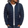 Autumn And Winter New Trendy American Thickened Sports Jacket Men's Outdoor Loose Casual Solid Color Hooded Jacket Large Size