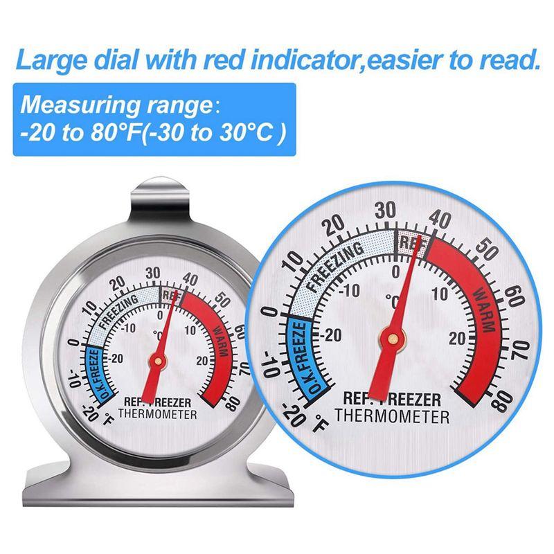 A84E-2X Refrigerator Freezer Thermometer Series Large Dial Thermometer Temperature Thermometer For Refrigerator Freezer