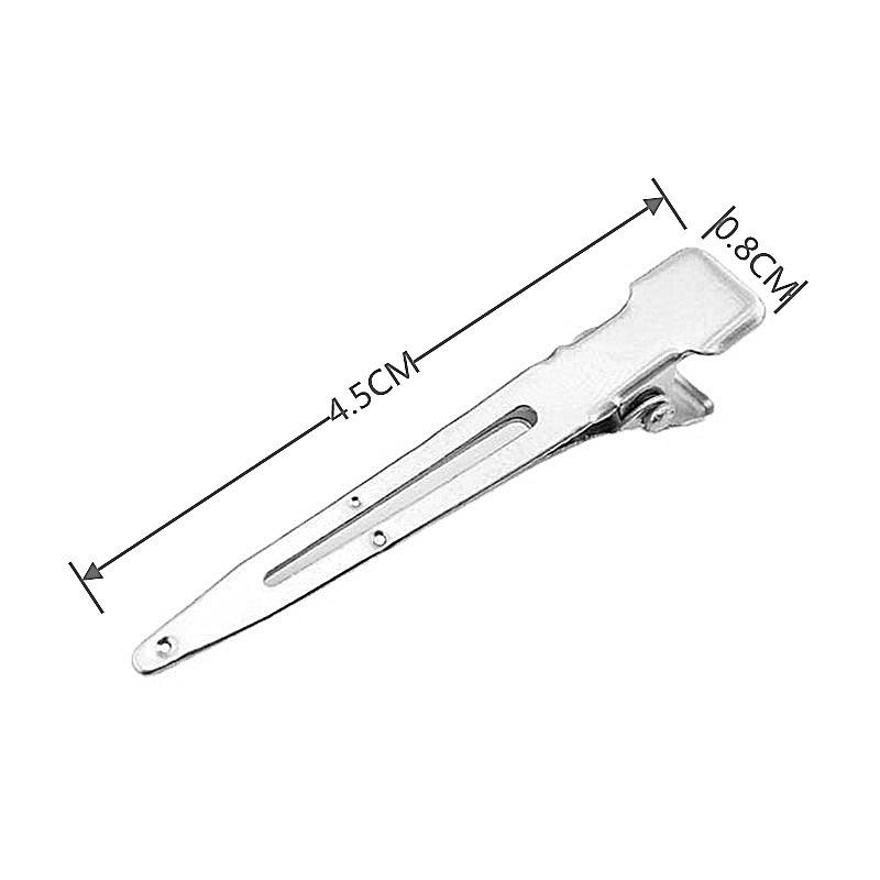 20-60pcs Women's Metallic Silver Fashion Hair Clip For Daily Wear Street Fixed Hair Pin Professional Ladies Salon Curl Hairclip