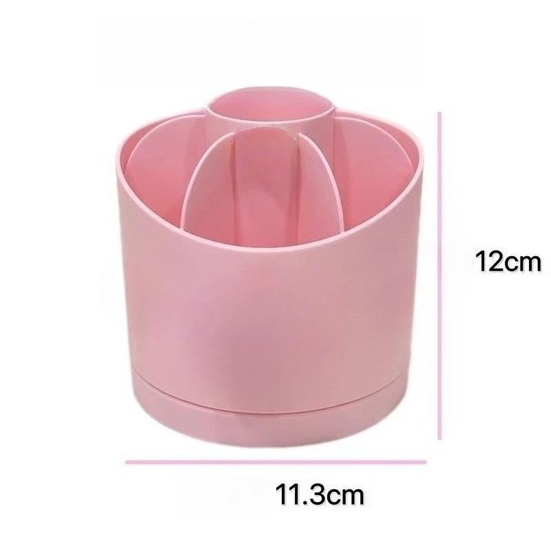 1pc Rotating Pen Holder Desktop Stationery Organizer School Office Desk Stationery Supplie Pen Pencil Classification Storage Box